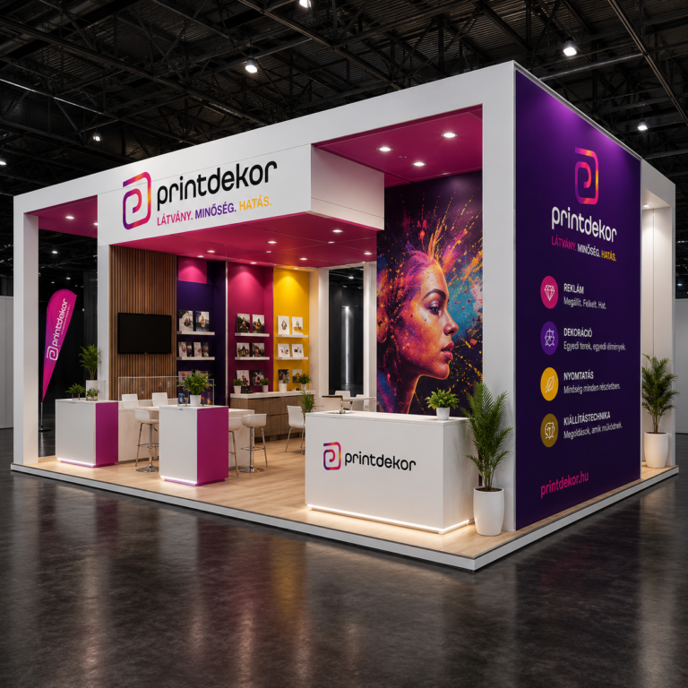 Printdekor kiállítási stand