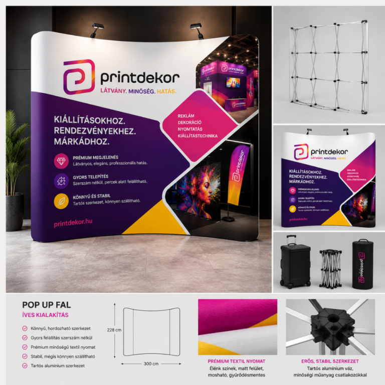 Printdekor pop up fal