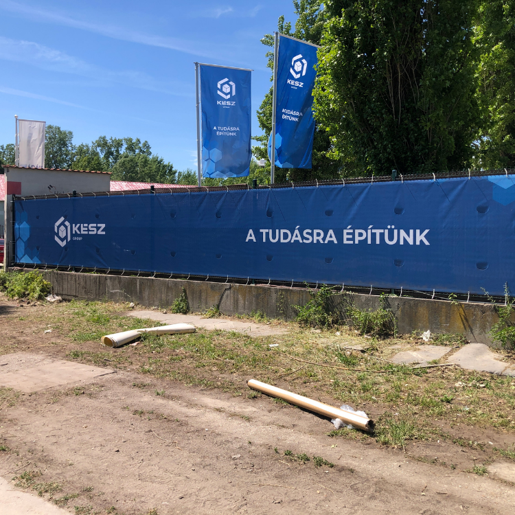 Mesh háló, épületháló nyomtatás, telepítés