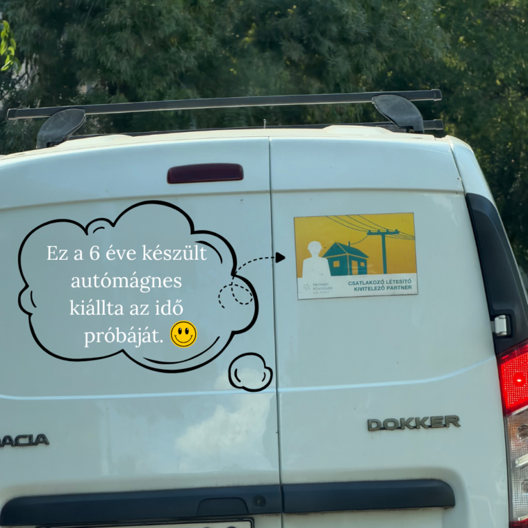 Egyedi autómágnes nyomtatás
