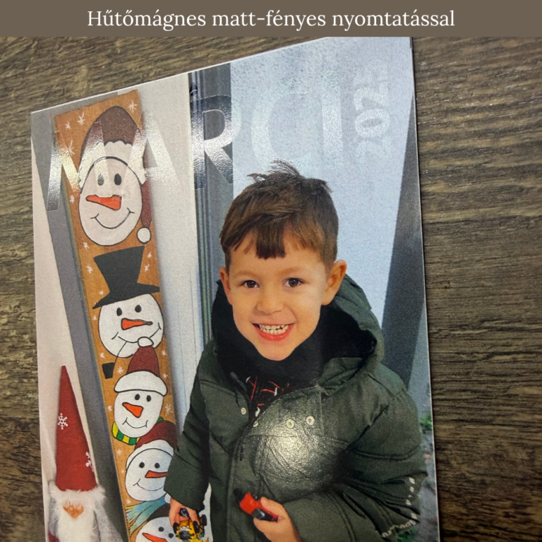 hűtőmágnes minta